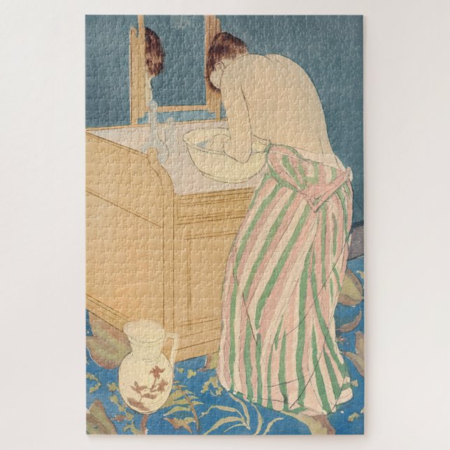 Puzzle Mary Cassatt - Baño femenino (Vertical)