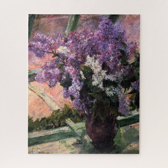 Puzzle Mary Cassatt - Lilacs en una ventana (Vertical)
