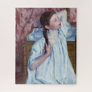 Puzzle Mary Cassatt - Muchacha arreglando su cabello