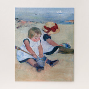 Puzzle Mary Cassatt Niños jugando en la playa 1884