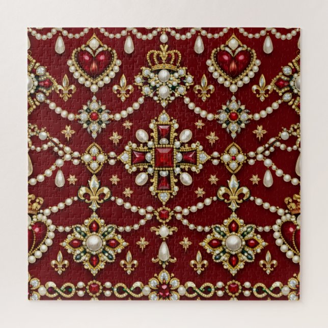 Puzzle Mary Queen of Scots Inspired Design Magical Jewels (Vertical)