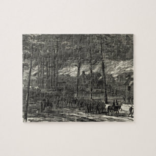 Puzzle Marzo de Sherman al mar a través de Carolina del