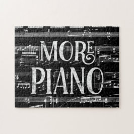 Puzzle Más tablero de piano - Música blanca negra