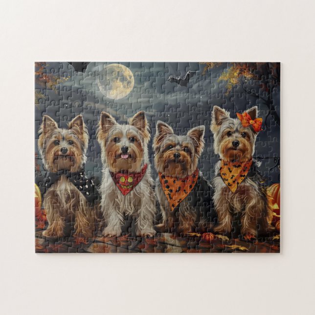 Puzzle Más Terrier Halloween Spooky (Horizontal)