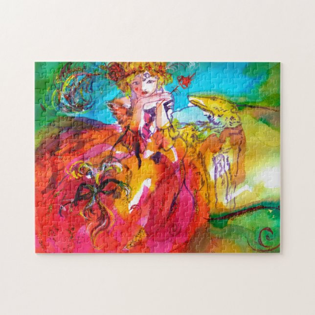 Puzzle Máscara de carnaval de MIRANDOLINA / Veneciana (Horizontal)