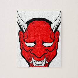 Puzzle Máscara Japonesa Roja Hannya