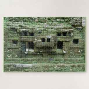 Puzzle Máscara maya Jaguar Templo emblemático Lamanai Bel