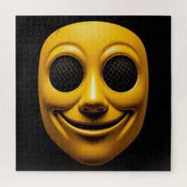 Puzzle Máscara sonriente amarilla