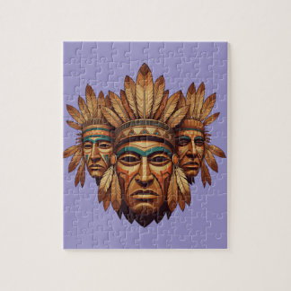 Puzzle Máscara Tribal del Patrimonio - Pezón simbólico
