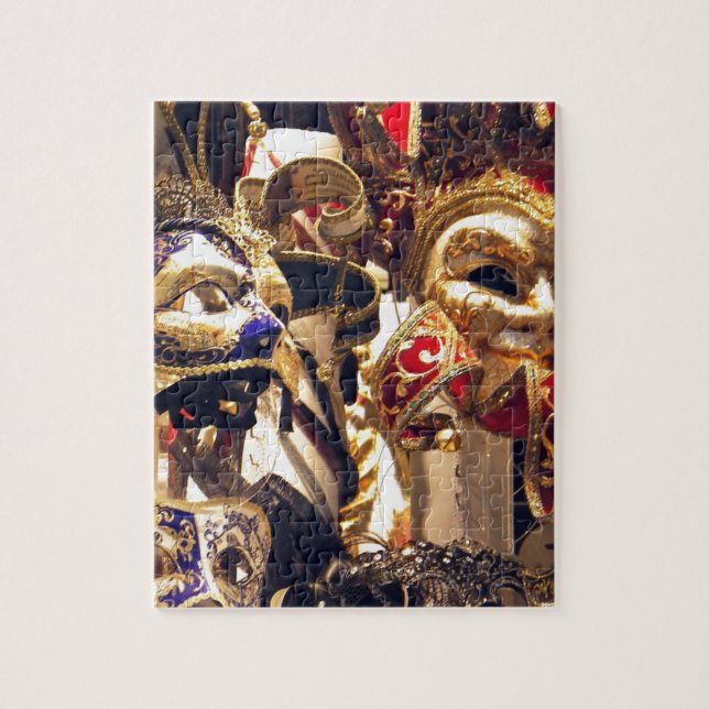 Puzzle Máscaras del carnaval de Venecia (Vertical)