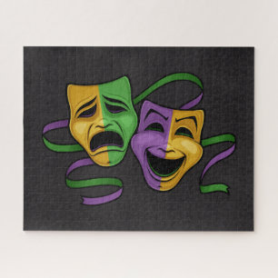 Puzzle Máscaras teatrales felices y tristes de Mardi Gras