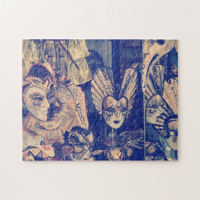 Puzzle Mascarillas de carnaval venecianas antiguas (Horizontal)