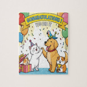 Puzzle Mascotas felices