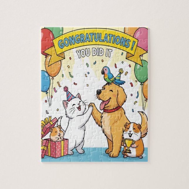Puzzle Mascotas felices (Vertical)