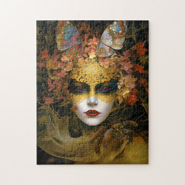 Puzzle Masked Lady Fantasy Art (Vertical)