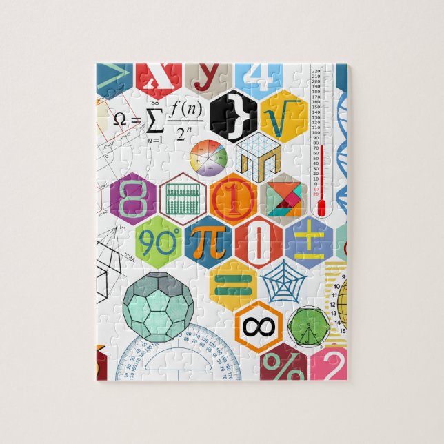 Puzzle Matemáticas (blanca) (Vertical)