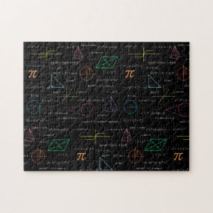 Puzzle Matemáticas coloridas Ecuaciones Math Formulas