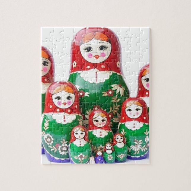 Puzzle Matryoshka - матрёшка (muñecas rusas) (Vertical)