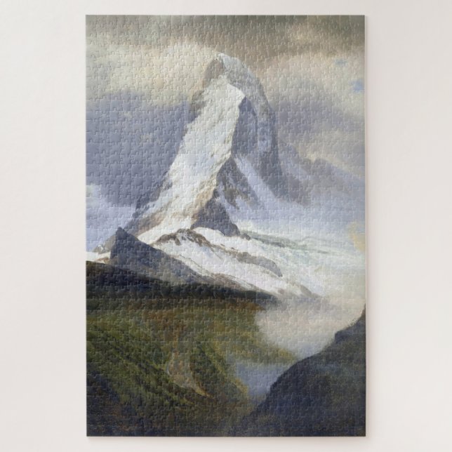 Puzzle Matterhorn, Albert Bierstadt (Vertical)
