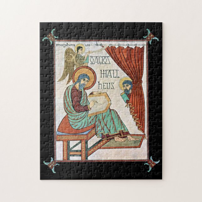 Puzzle Matthew De Lindisfarne Medieval Manuscript (Vertical)