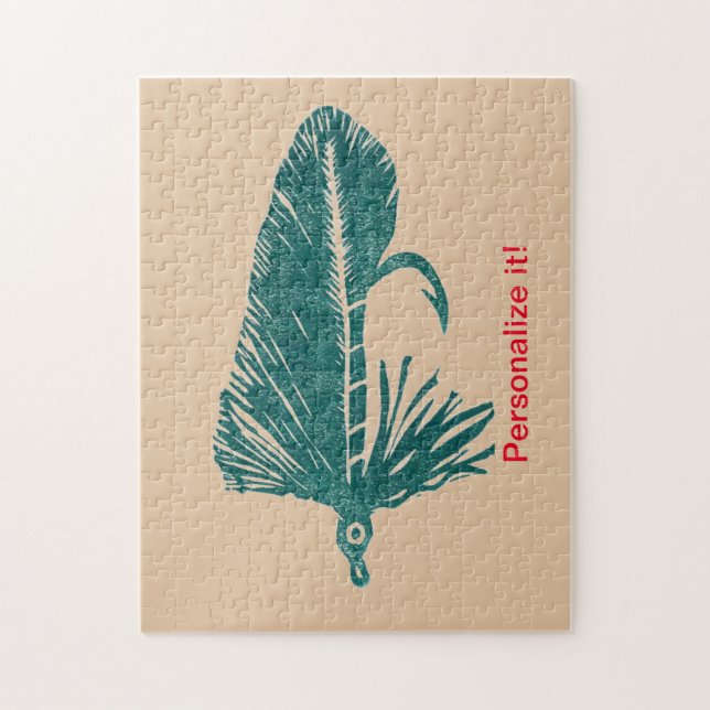 Puzzle Matuka verde riego de moscas, arte de pesca de mos (Vertical)