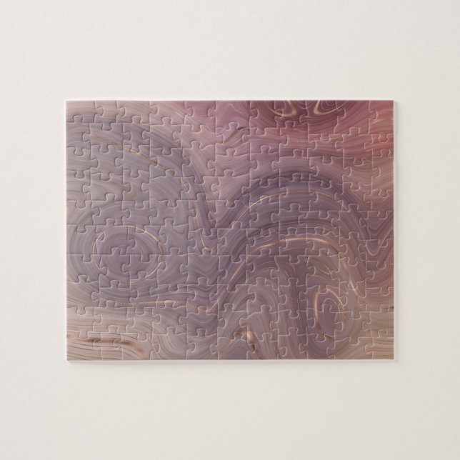 Puzzle Mauve Strata | Agentes de oro rosados y Rosas (Horizontal)