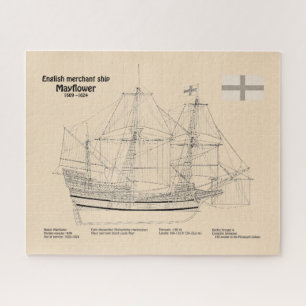 Puzzle Mayflower - Planos de planos de barco SD