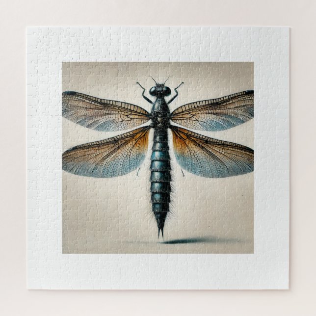 Puzzle Mayfly in Watercolor and Ink 290824IREF243 - Water (Vertical)