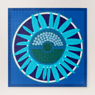 Puzzle Mazipoodles Sunflower Sunshine: Azul 1