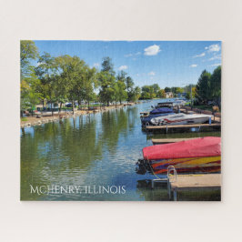 Puzzle McHenry, la pasarela del río Illinois en el río Fo