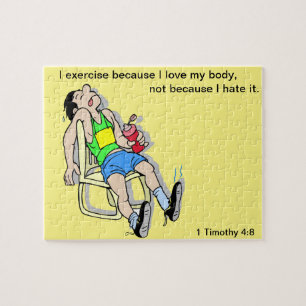 Puzzle Me ejercito porque amo mi cuerpo personalizable