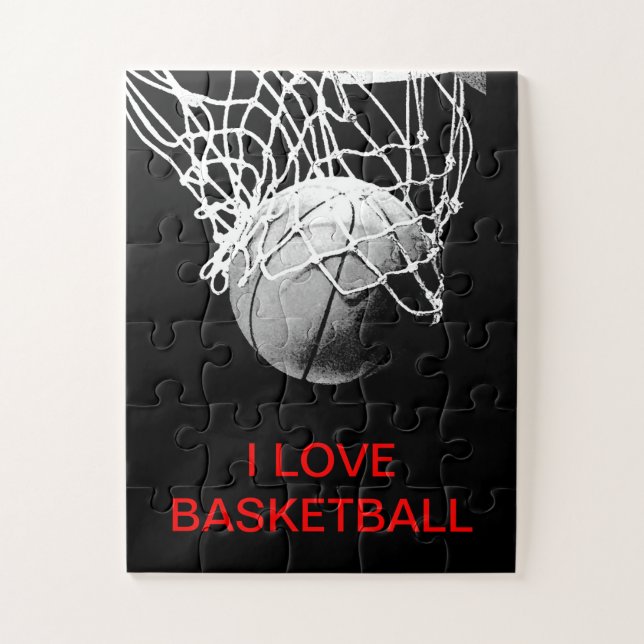 Puzzle Me encanta el baloncesto (Vertical)