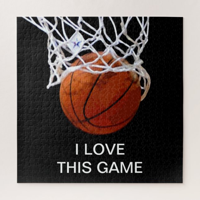 Puzzle Me Encanta Este Juego Deporte De Baloncesto (Vertical)
