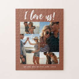Puzzle Me encanta Script Photo Terracotta
