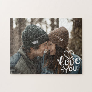 Puzzle Me encanta tu foto Personalizado overlay San Valen