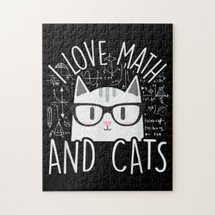 Puzzle Me Encantan Las Matemáticas Y Los Gatos Cuidados G