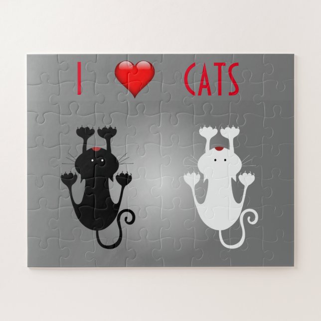 Puzzle Me encantan los gatos (Horizontal)