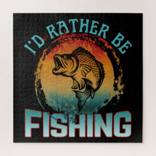 Puzzle me gustaría estar pescando regalo para pescadores