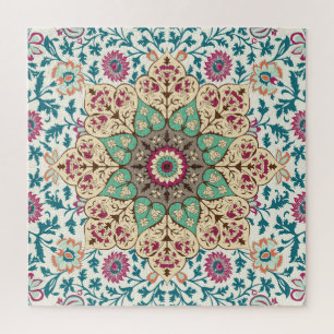 Puzzle Medallion Melange: Estilo turco multicolor