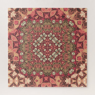 Puzzle Medallón indio, adorno étnico boho