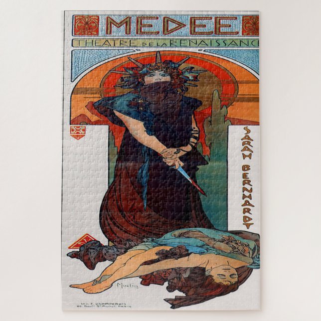 Puzzle Medea: Un cautivador Art Nouveau (Vertical)