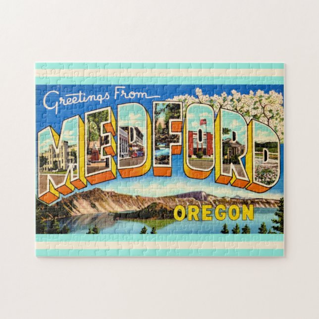 Puzzle Medford Oregon 11x14 (Horizontal)