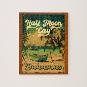 Puzzle Media Luna Cay Bahamas Retro Sunset Vacation 60