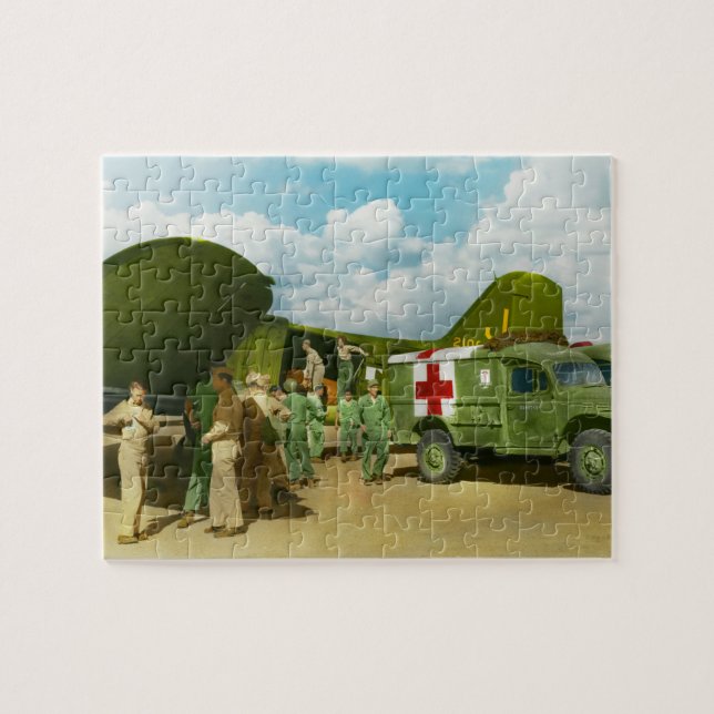 Puzzle Médico  - Trasladando a los heridos (Horizontal)