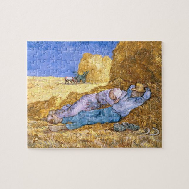 Puzzle Mediodía de Vincent van Gogh el |, la siesta, (Horizontal)