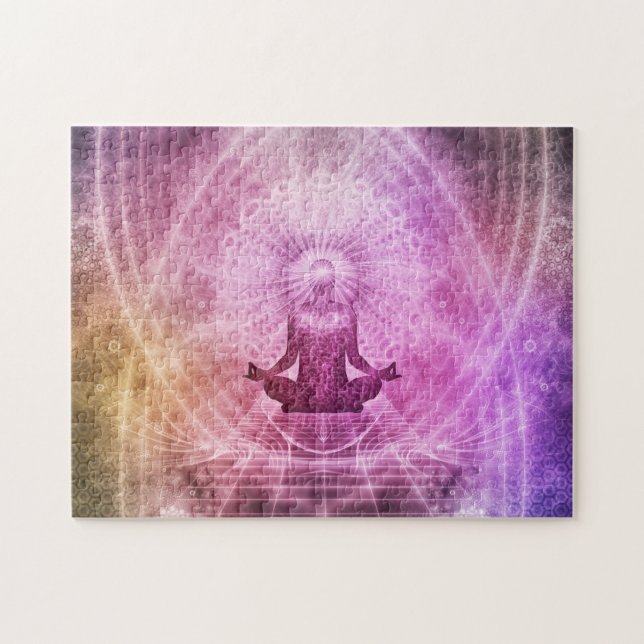 Puzzle Meditación espiritual del yoga Zen Colorful (Horizontal)