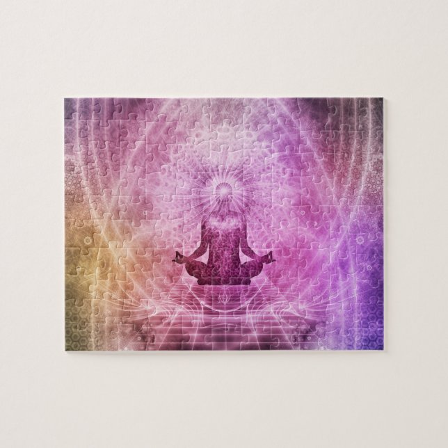 Puzzle Meditación espiritual del yoga Zen Colorful (Horizontal)