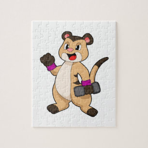 Puzzle Meerkat con Dumbbell