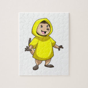 Puzzle Meerkat con el abrigo