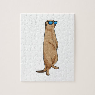 Puzzle Meerkat con gafas de sol